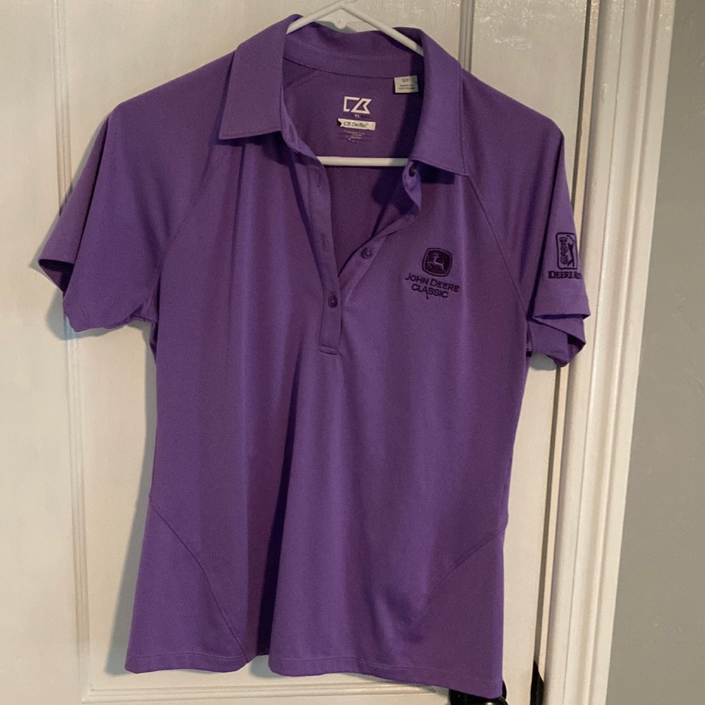 ✴️John Deere Purple Women's Polo Shirt